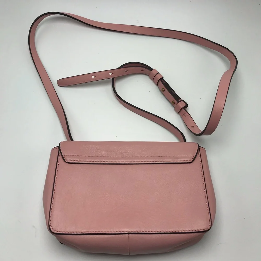 J Crew Edit Bag Leather Purse Frosty Blossom Pink $98 G1028.